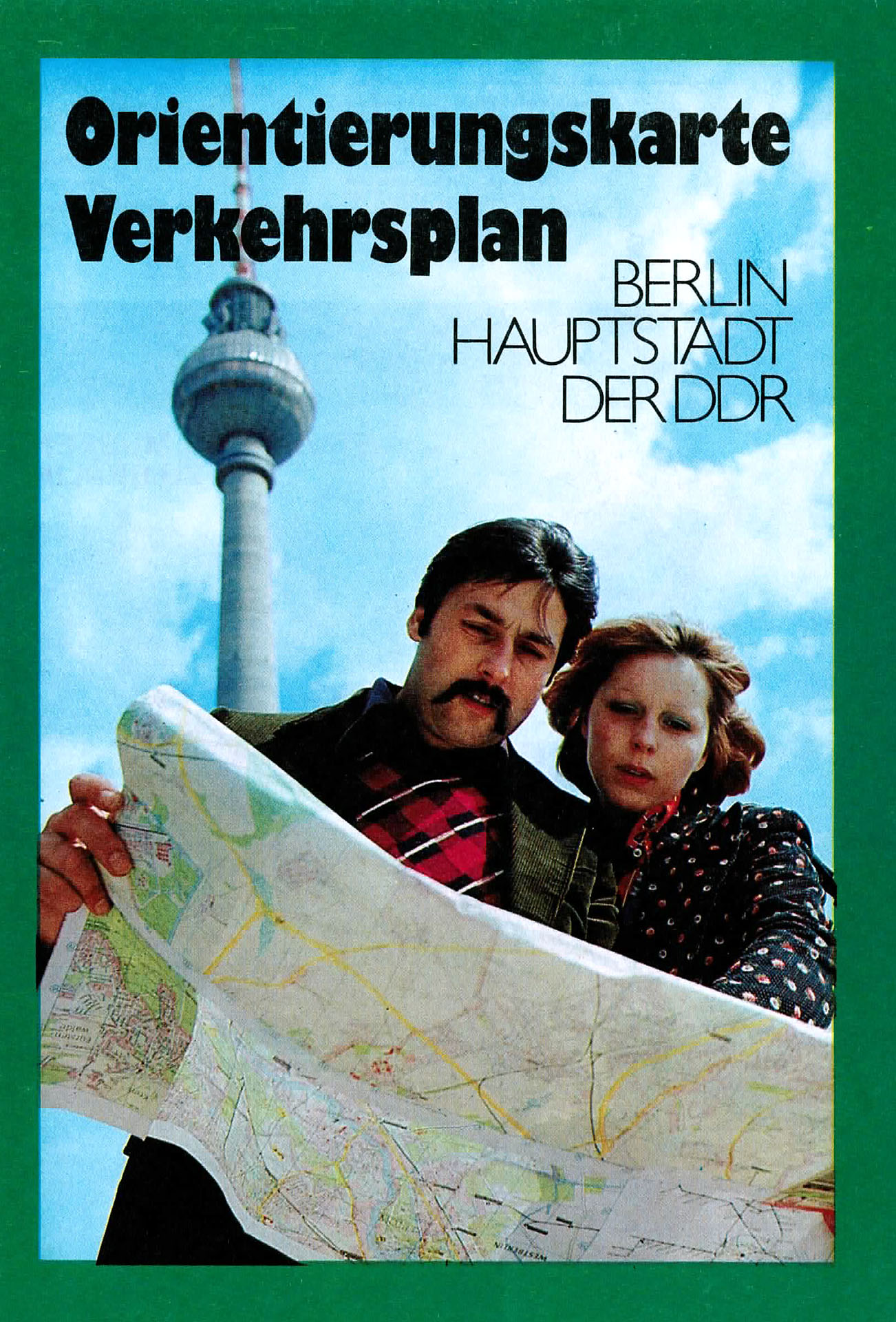 Orientierungskarte - Verkehrsplan von Berlin, Hauptstadt der DDR